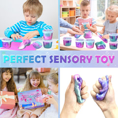 NPNE Mermaid Slime stretchy texture—non-sticky feel for confident, mess-free fun.