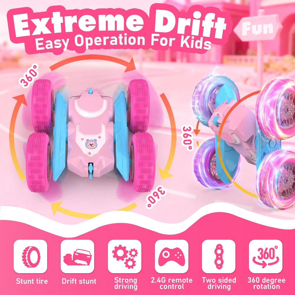 NQD pink bear design adds a lovable companion for storytelling adventures.