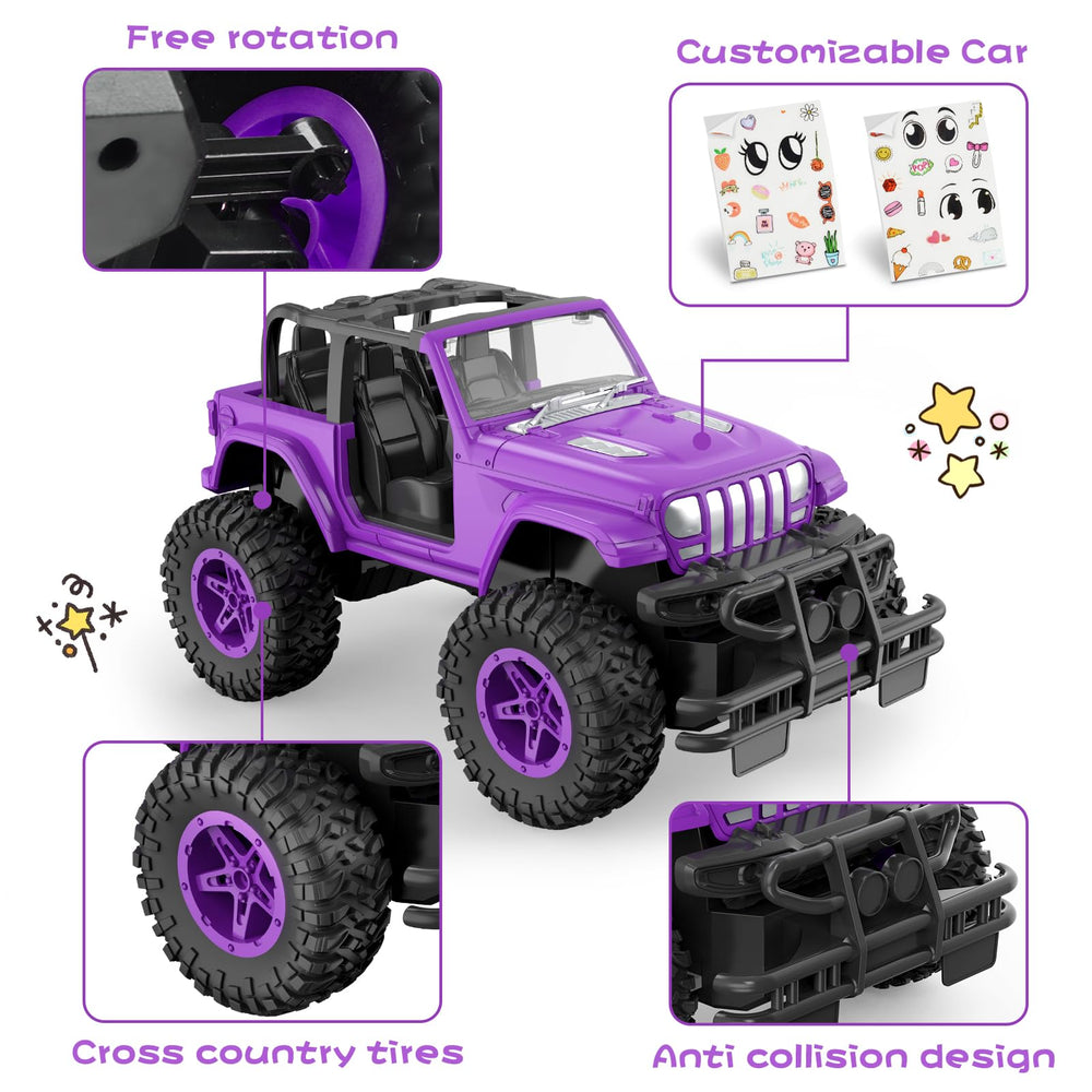 NQD RC car features easy-grip remote for small hands.