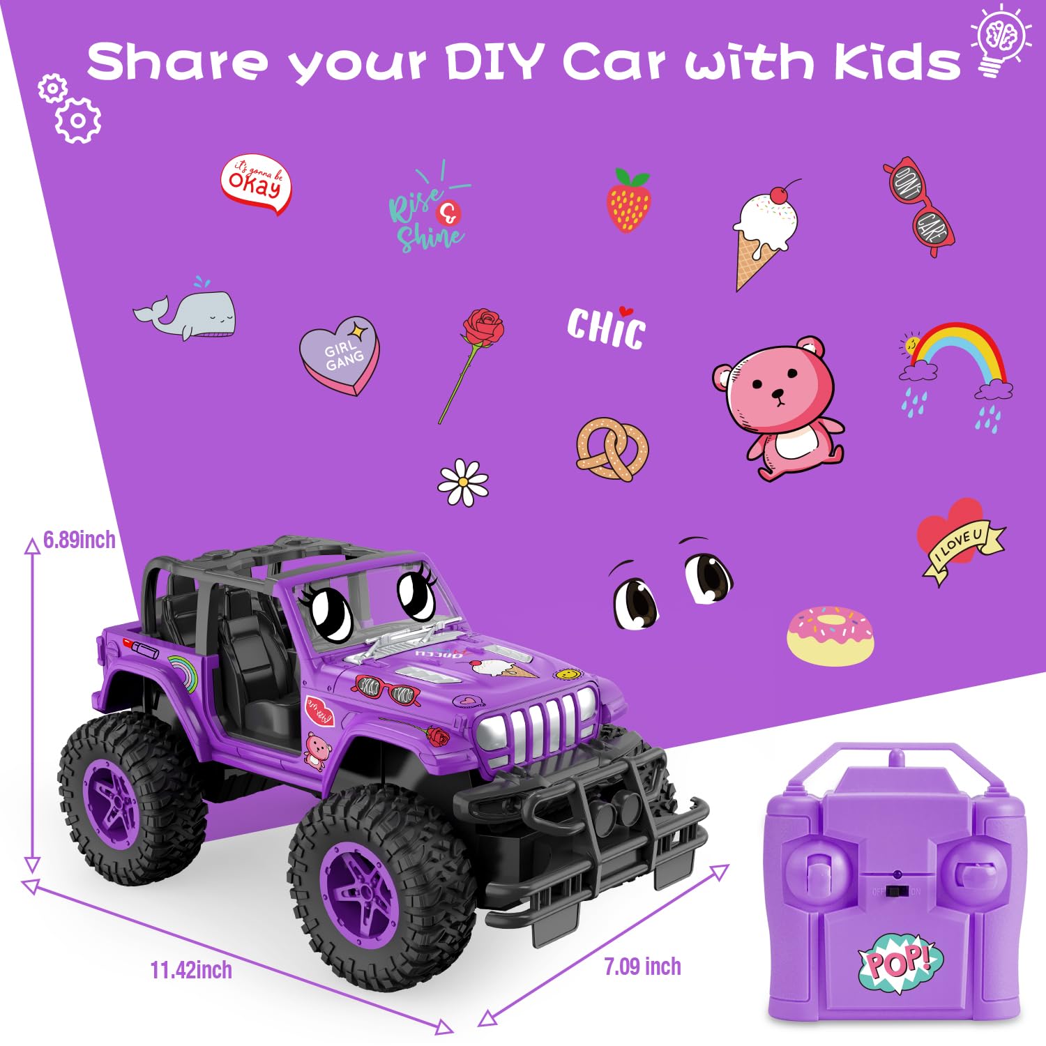 NQD RC car comes in exquisite packaging for gifting.