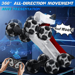 NQD Robot Dog Toy with LED eyes and barking sounds.