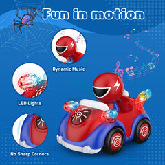 NQD Spider lights and music active for engaging playtime