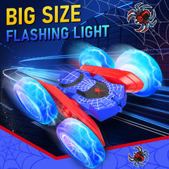 NQD Spider RC car features anti crash tires for versatile terrain handling.