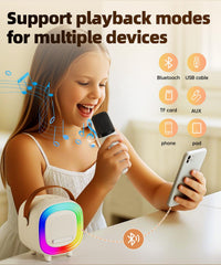 NTEEWAHY Bluetooth 5.3 connection enables quick pairing and stable wireless streaming.