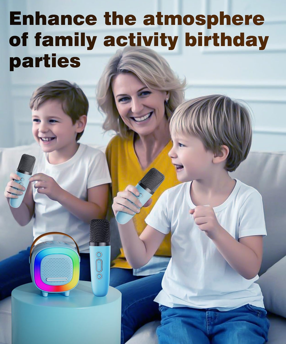 NTEEWAHY compact portable karaoke for home gatherings and outdoor fun.