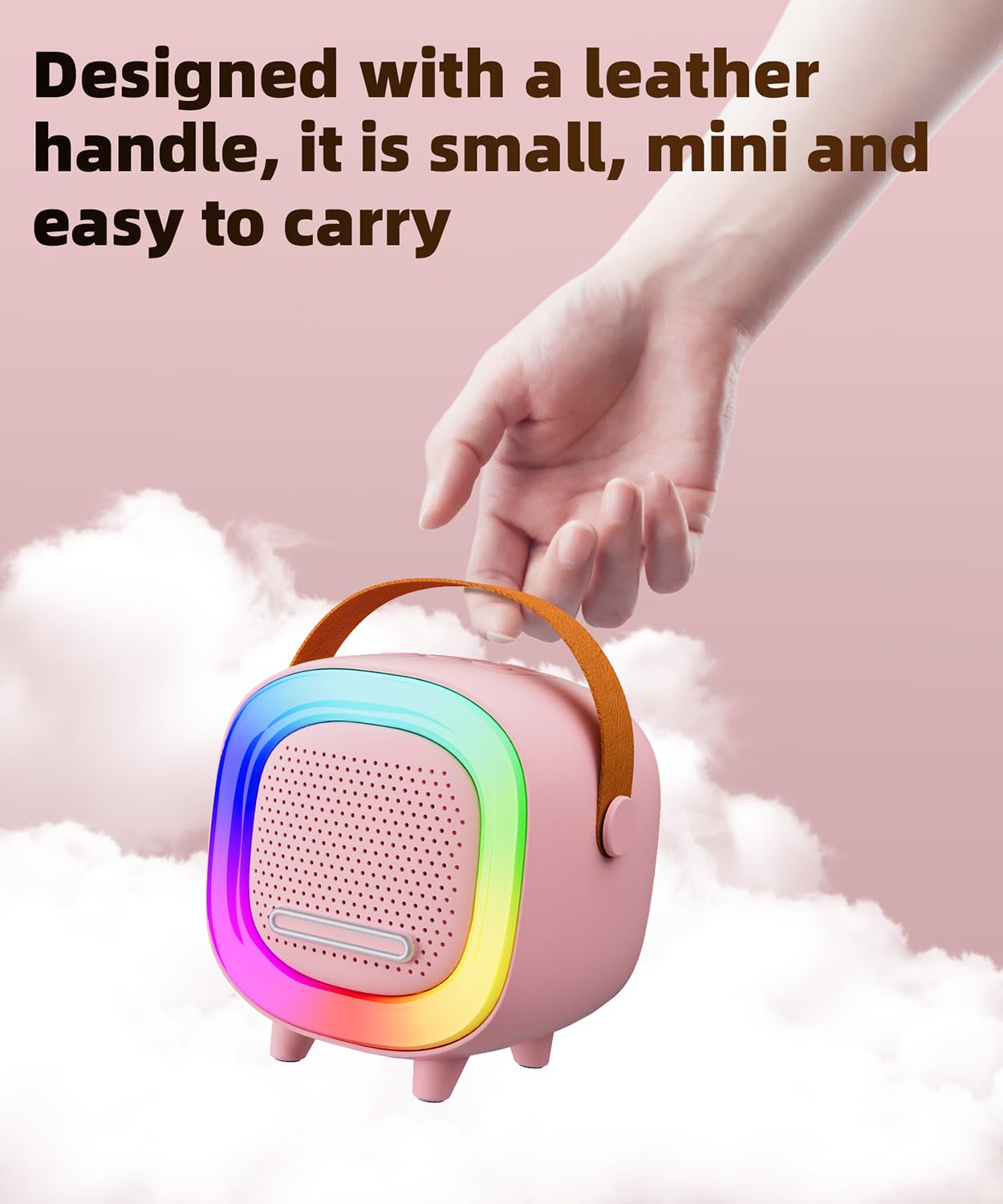 NTEEWAHY Mini Karaoke Machine family using it for casual home fun.