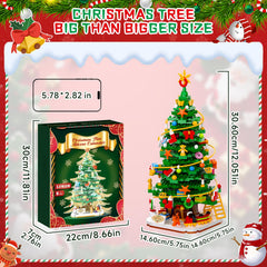 Nubee built Christmas tree on tabletop serves as a centerpiece