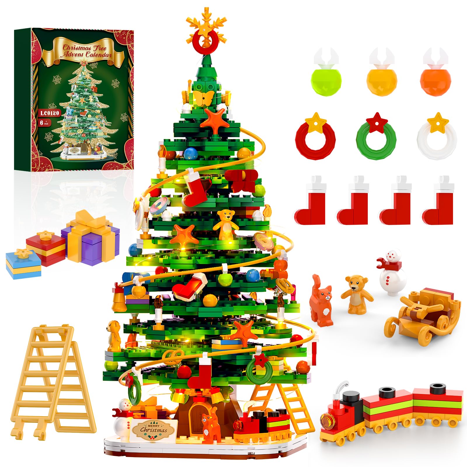 Nubee Christmas tree building kit ready for festive play and creative assembly