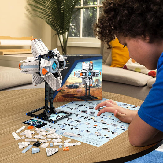 Nubee Ghost Shell display stand highlighting a tall model.