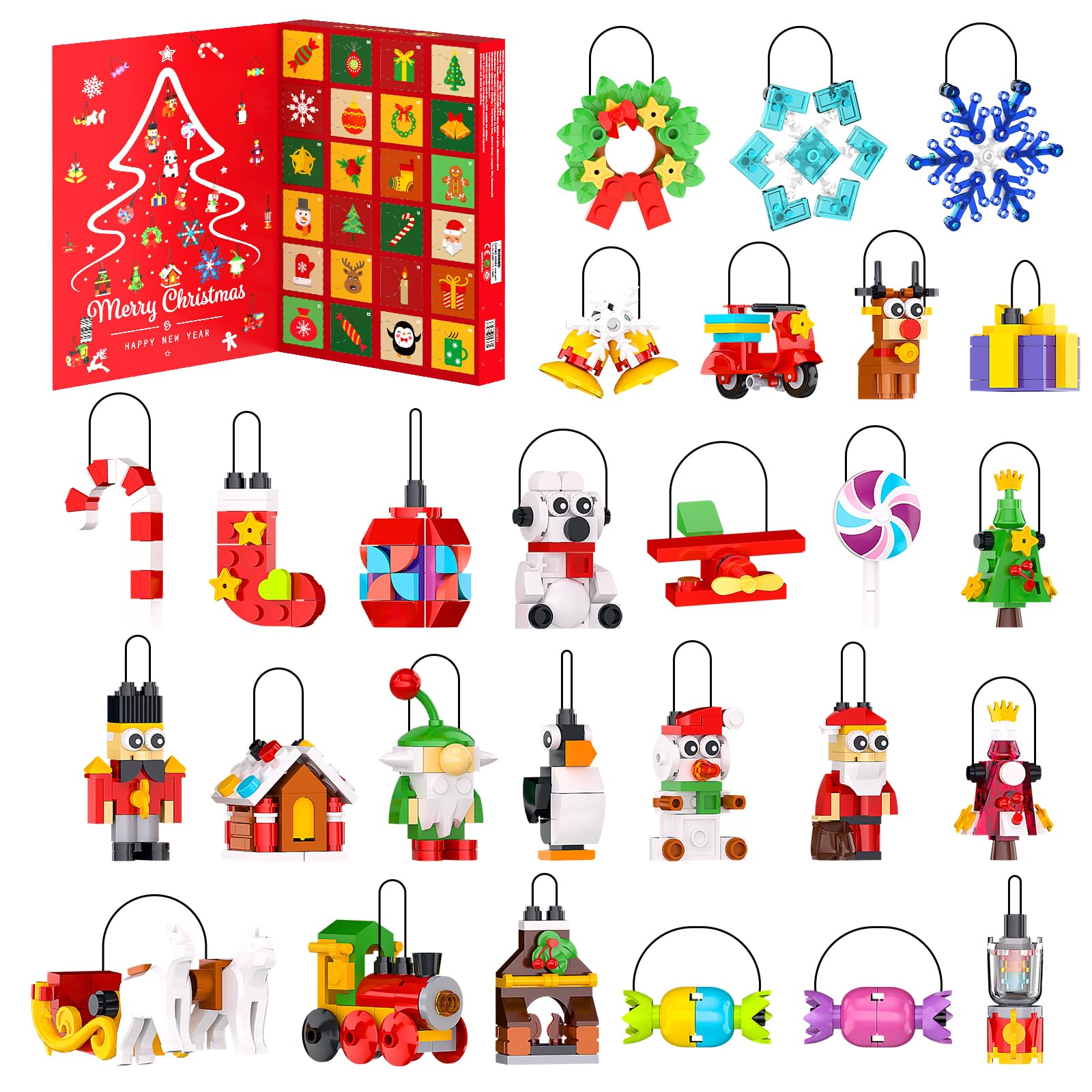 Nubee Santa ornament for festive tree decorating and holiday display.