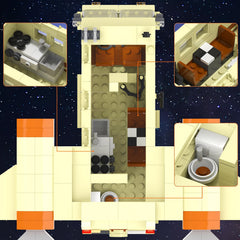 Nubee Spaceballs Eagle 5 barfs-room interior sparks imaginative storytelling.