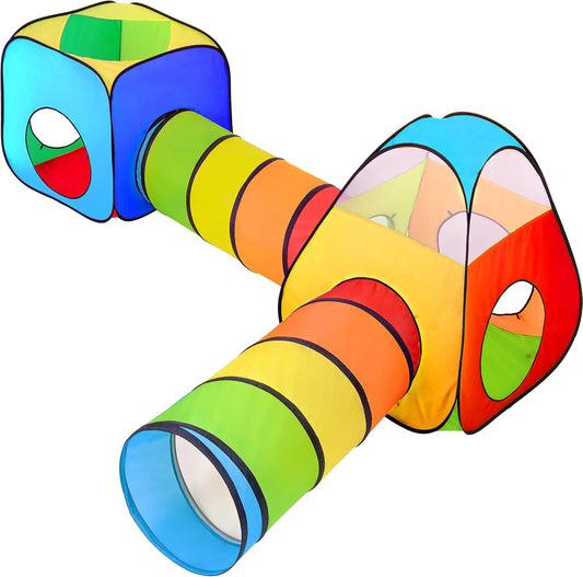 NUBUNI 4-in-1 play tent with crawling tunnel for active indoor exploration.