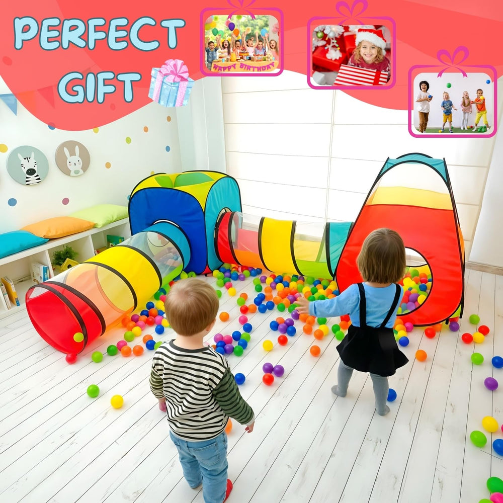 NUBUNI 4-in-1 play tent durable 190T polyester for active play.