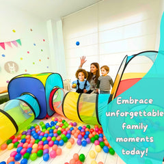 NUBUNI 4-in-1 play tent foldable carry bag for easy transport and storage.