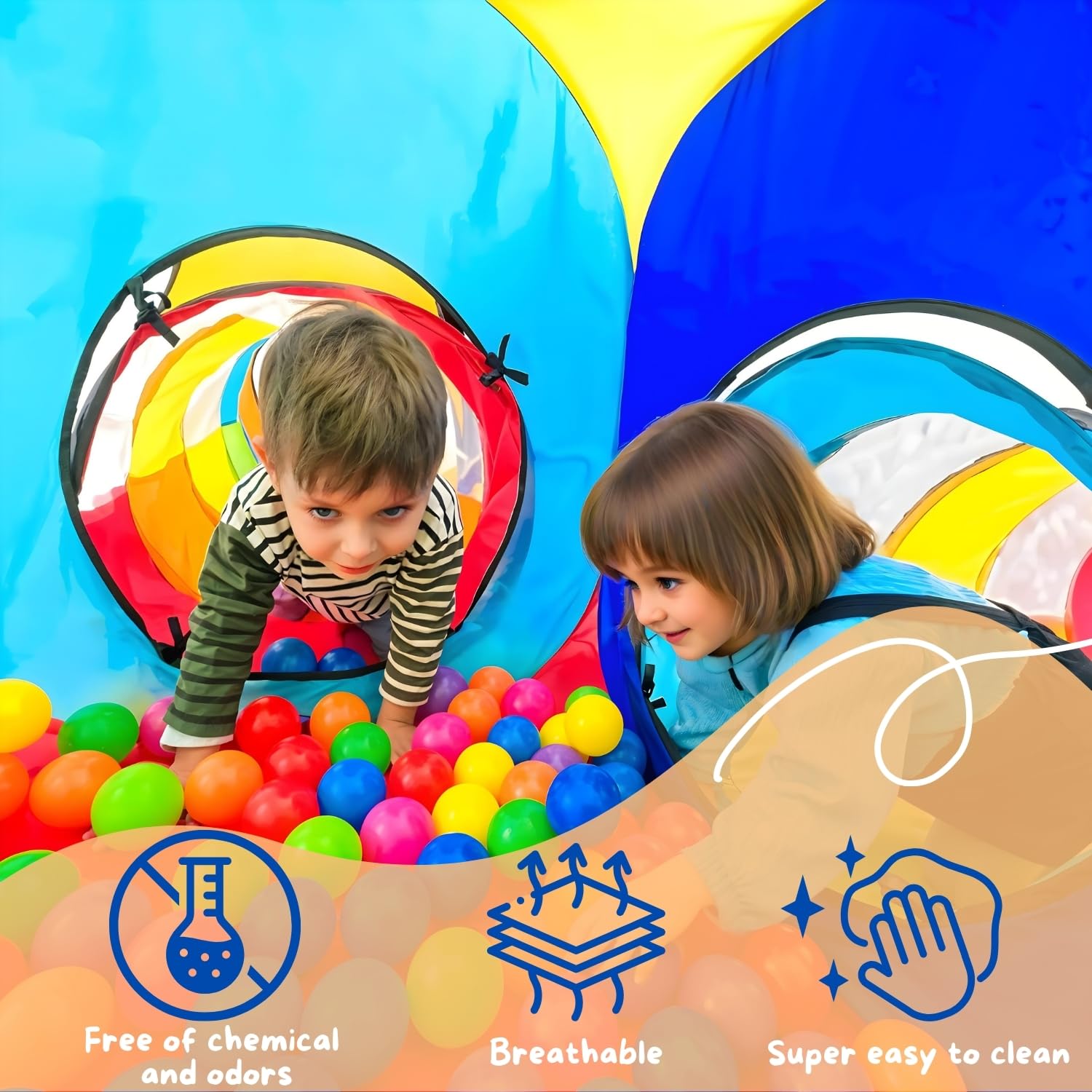 NUBUNI 4-in-1 play tent teepee house invites cozy pretend play sessions.