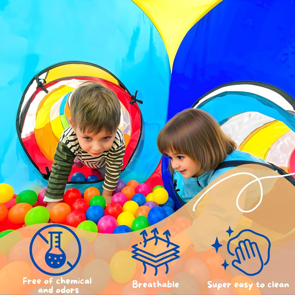 NUBUNI 4-in-1 play tent teepee house invites cozy pretend play sessions.