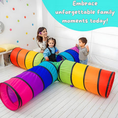 NUBUNI 4x play tunnels, versatile space for imaginative games