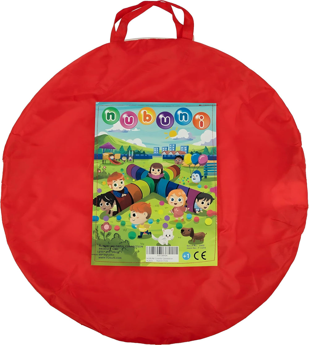 NUBUNI easy transport collapsible tunnel, lightweight carry bag for storage