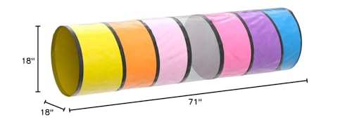 NUBUNI Kids Play Tunnel Pink: safe materials for worry-free family fun.