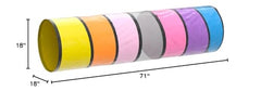 NUBUNI Kids Play Tunnel Pink: safe materials for worry-free family fun.