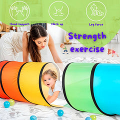 NUBUNI kids tunnel crawl-play supports movement in a compact space.