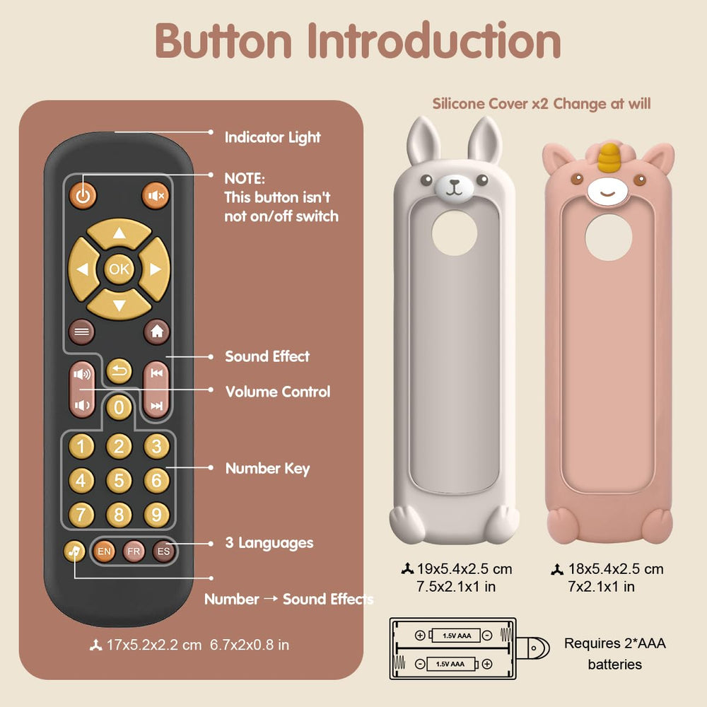 Nueplay silicone teether cover offers soothing texture during play.