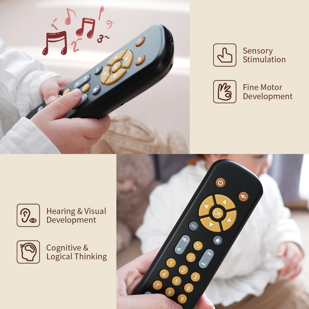 Nueplay controller emits playful sounds to support focus and curiosity during play.
