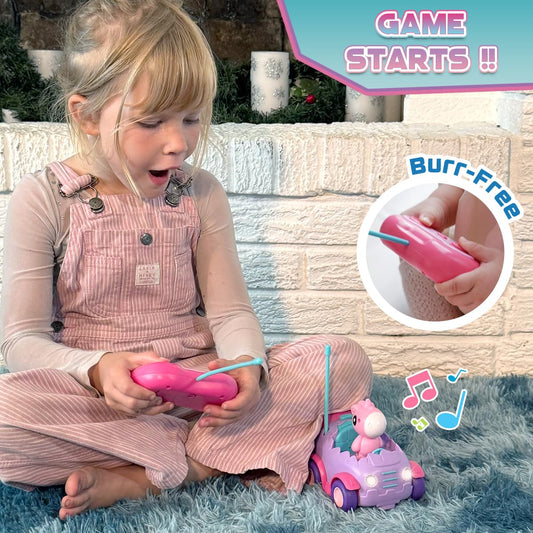 Nueplay remote control car with removable action figure supports interactive play.