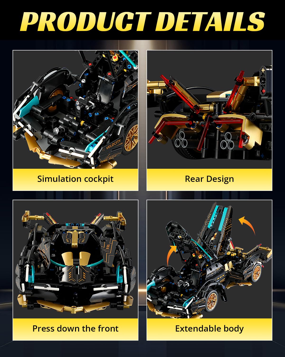 Nueris 1:14 V12 Technic decals detail adds premium realism for fans.