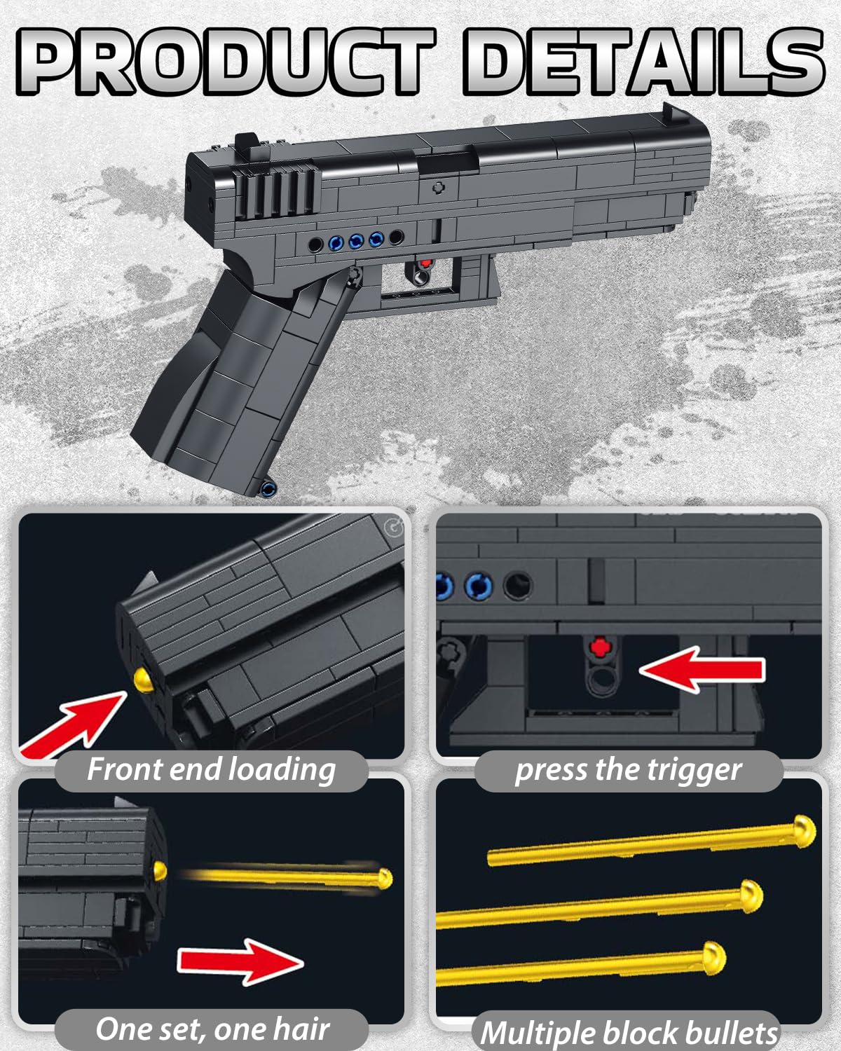 Nueris G18 1to1 sniper building blocks display, impressive realism for collectibles