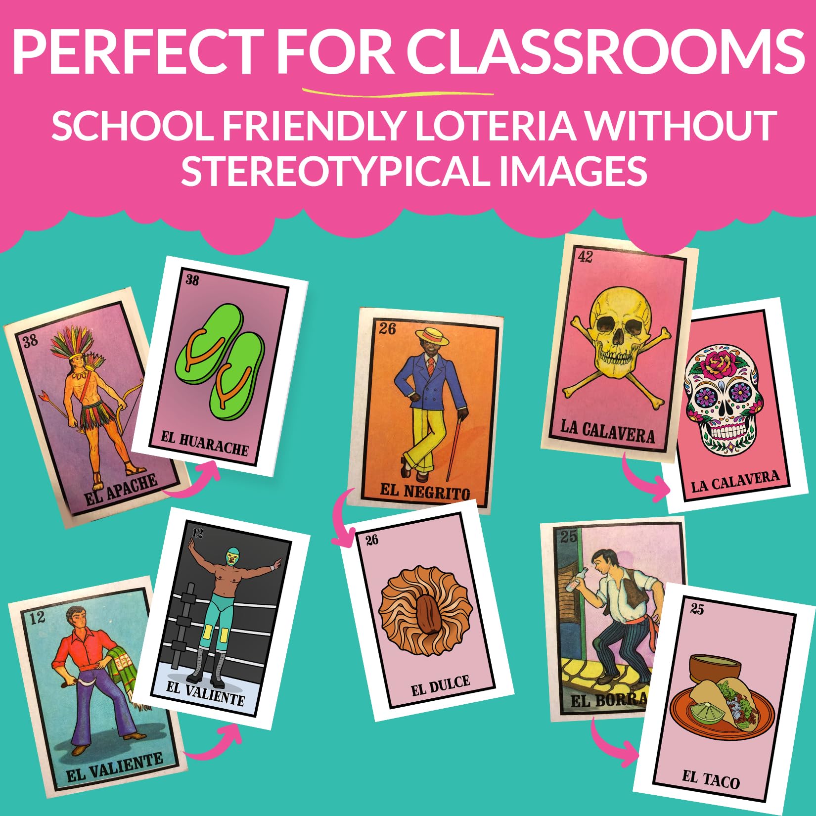 Nuestra Nostalgia Loteria boards 21-40 with clear imagery for quick recognition