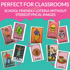 Nuestra Nostalgia Loteria boards 21-40 with clear imagery for quick recognition