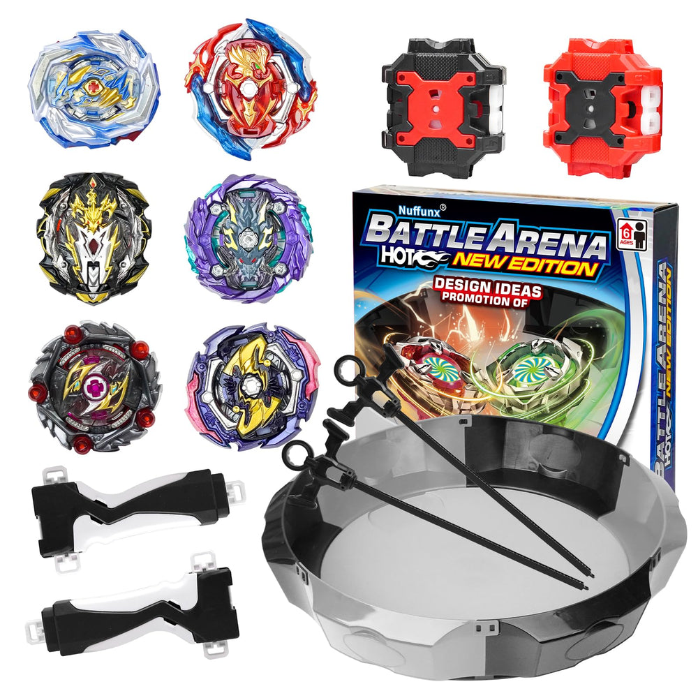 Nuffunx Bay Blade large stadium ready for thrilling battles and fast spins.