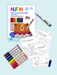NuFun Activities animals of the alphabet pages teaching letters through play.