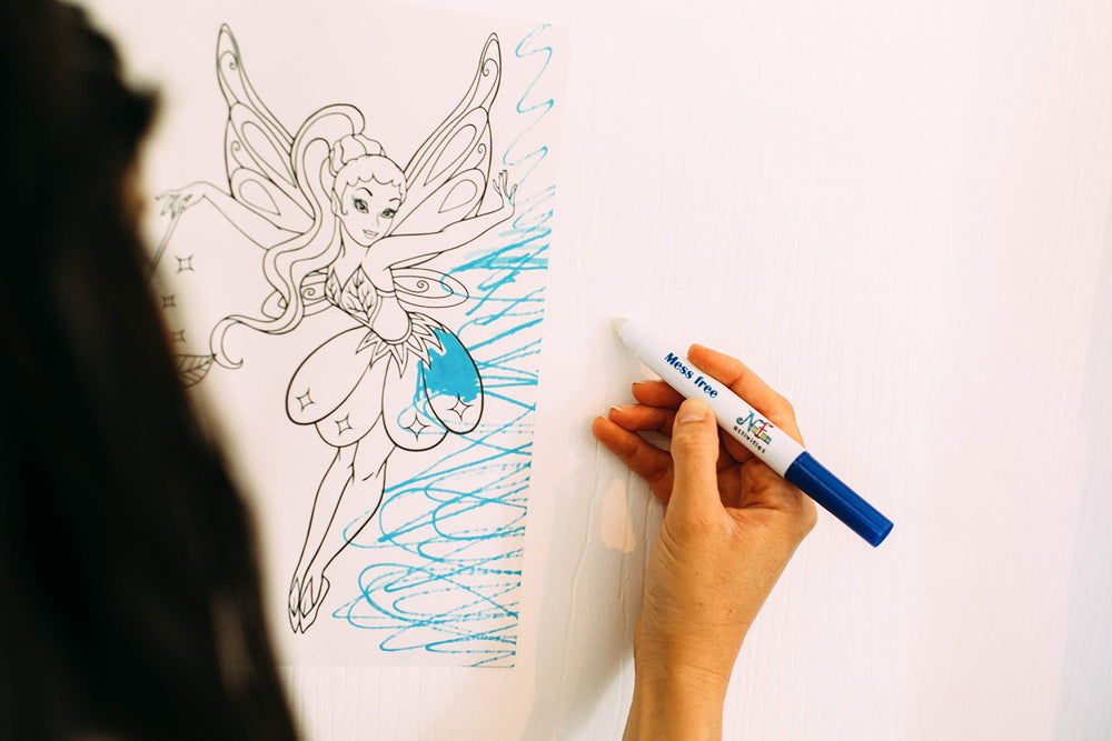 NuFun blank coloring pages ready for personalized kids' artwork.