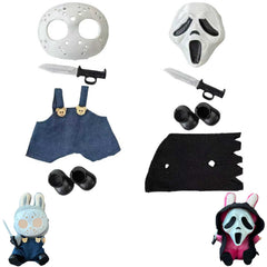 NUJOLI 17cm doll mask in PLA with durable texture for spooky display.