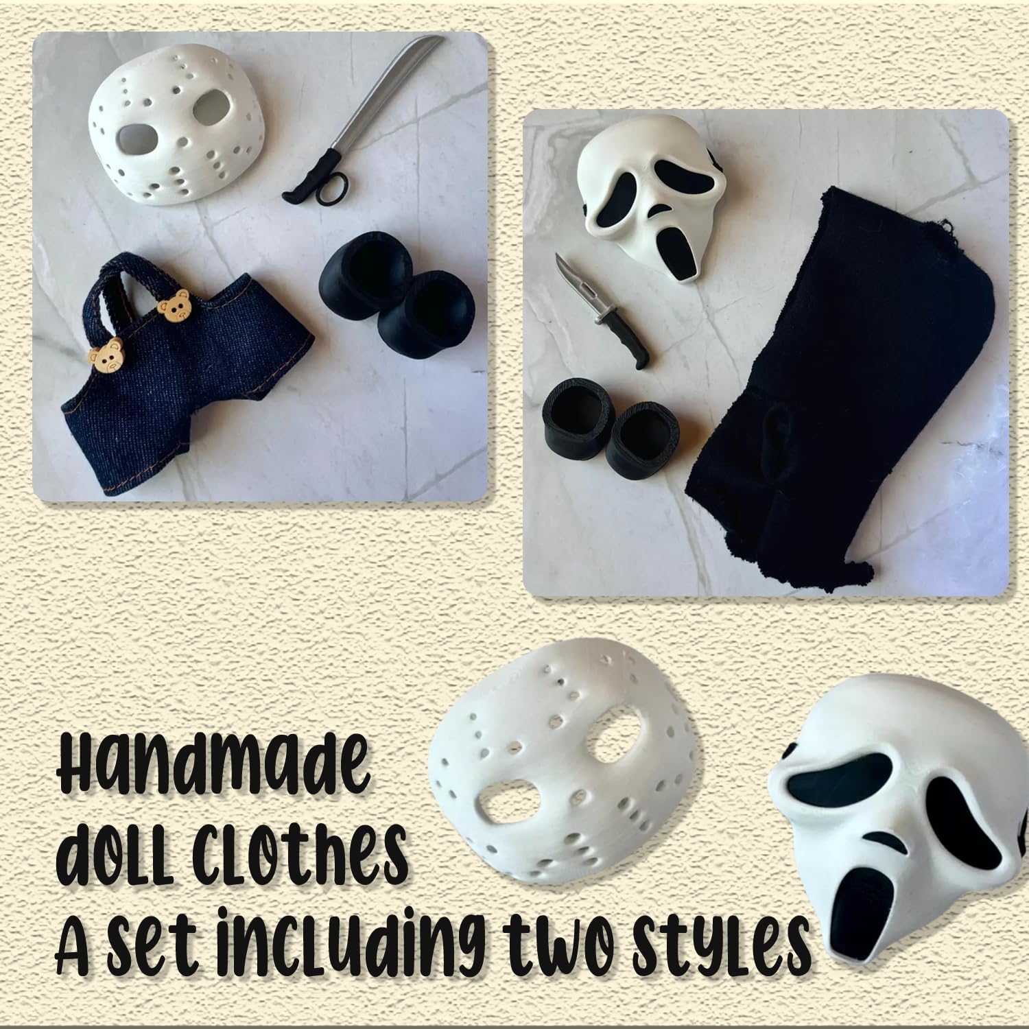 NUJOLI spooky scene idea with 17cm doll accessories for festive display.
