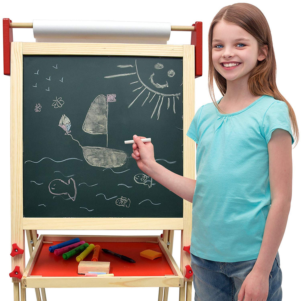 Number 1 in Gadgets deluxe standing easel art tray keeps supplies within reach