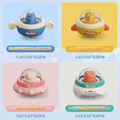 NUMBERFUN Pachycephalosaurus dinosaur toy car boosts color recognition through play