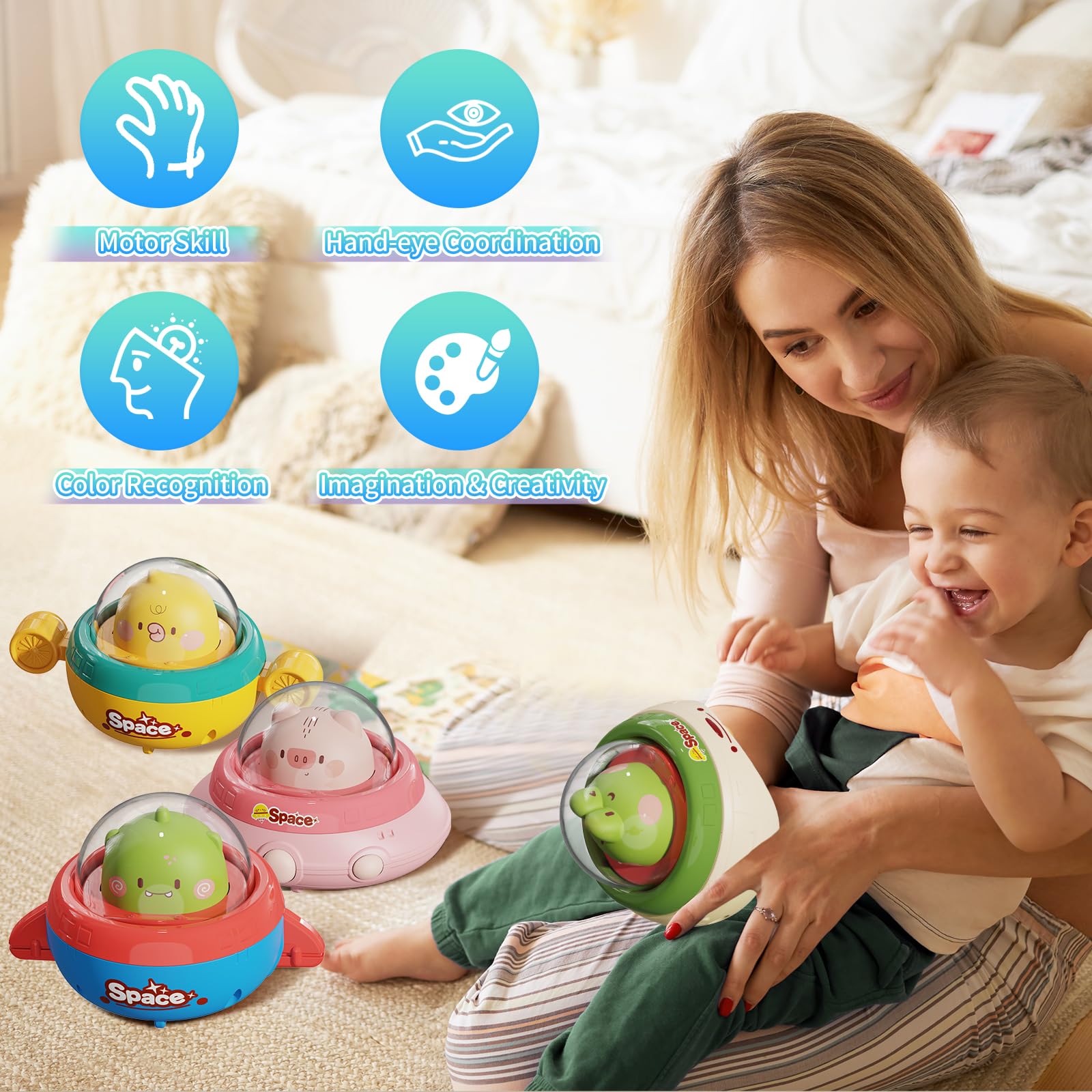 NUMBERFUN non-toxic ABS material ensures safe play for little hands.