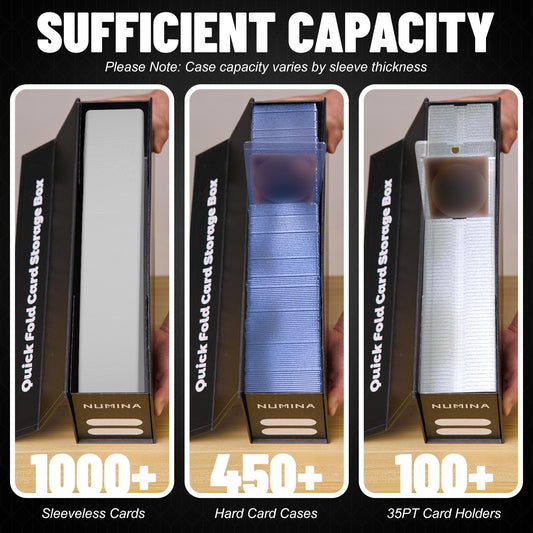 NUMINA 2-Pack open-lid view enabling quick access while protecting cards.
