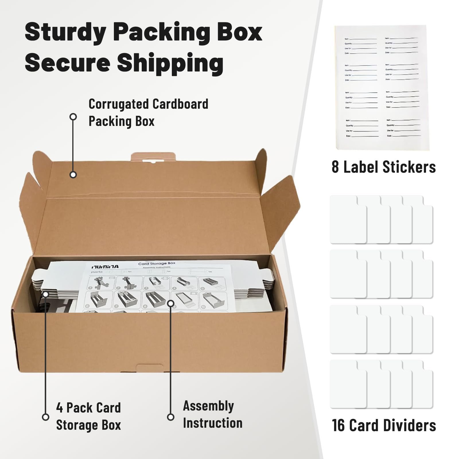 NUMINA protective interior for sleeved cards during transport