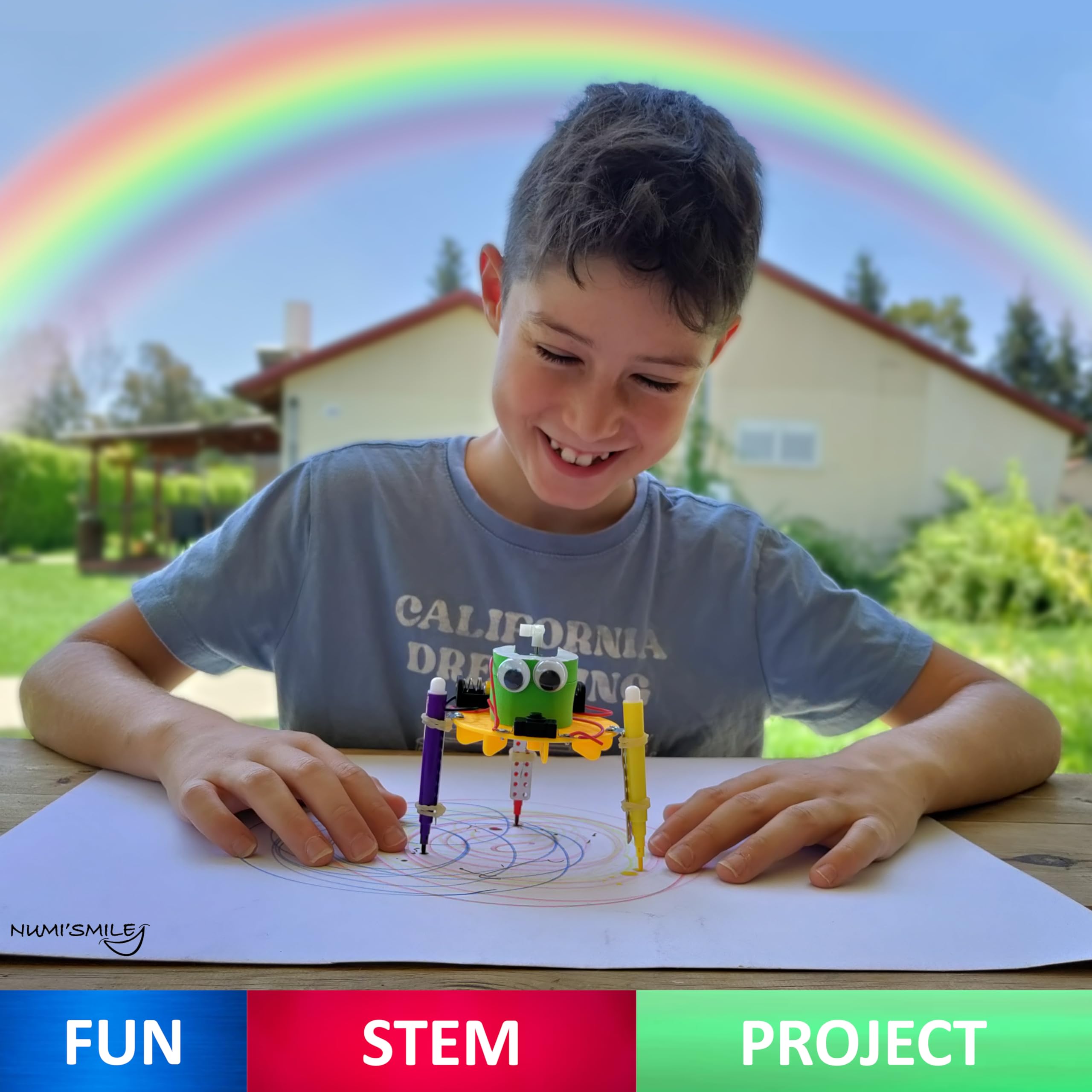 NUMI'SMILE Gift box presentation invites exciting unboxing of a learning experience.