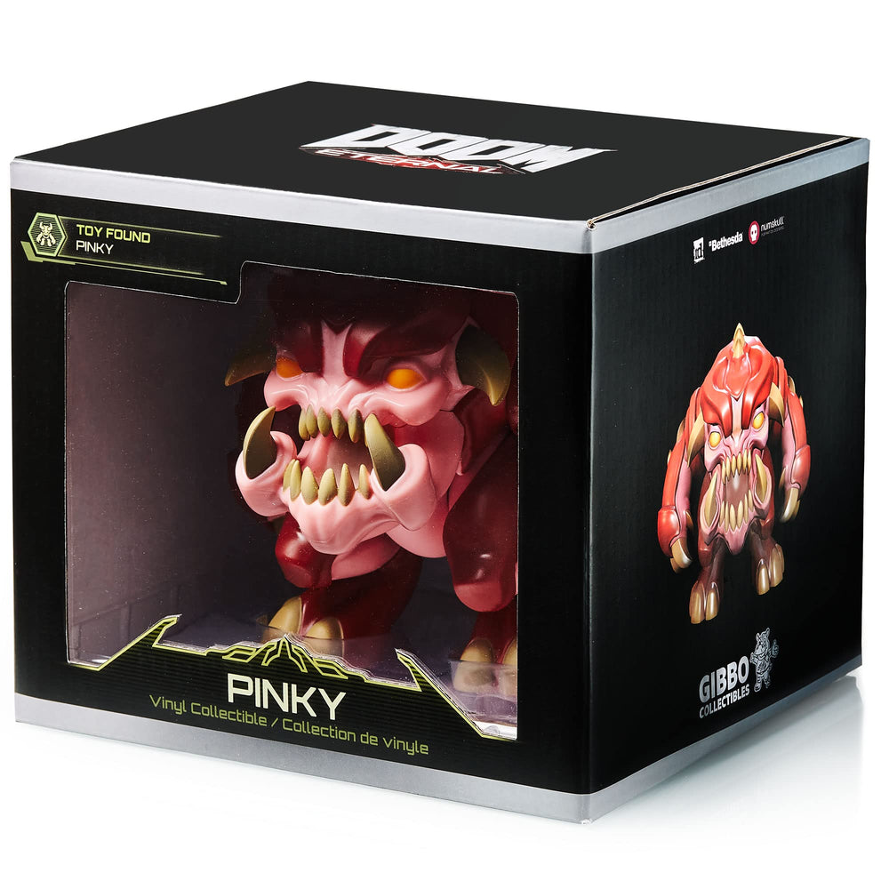 Numskull Pinky Doom Eternal figure—poseable limbs enable dynamic posing.