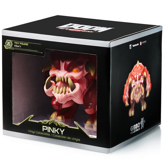 Numskull Pinky Doom Eternal figure—poseable limbs enable dynamic posing.