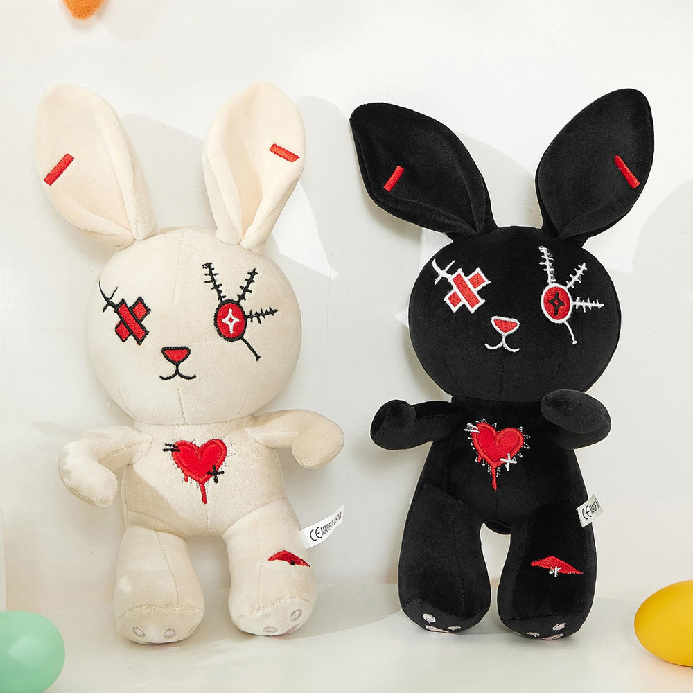 Nuokin bunny plush close-up of ears, skin-friendly toy for safe play.