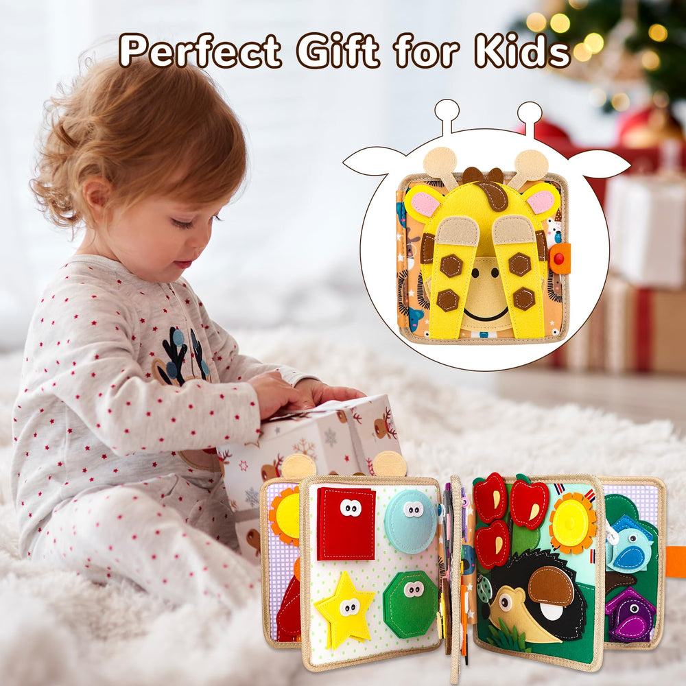 NUOLUTH Busy Book Safe-soft felt material reduces choking risk during quiet play