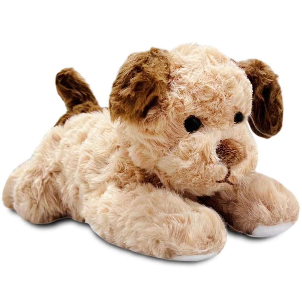 NuomiYue 12-inch brown dog plush toy, a cozy cuddle companion.