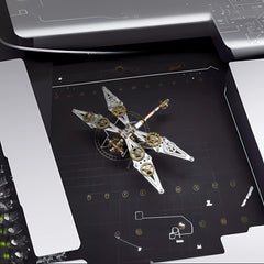 NUOSHANZS finished desk sculpture dragonfly suits home or office desks