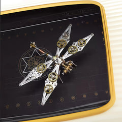 NUOSHANZS mechanical puzzle parts laid out for precise fitting